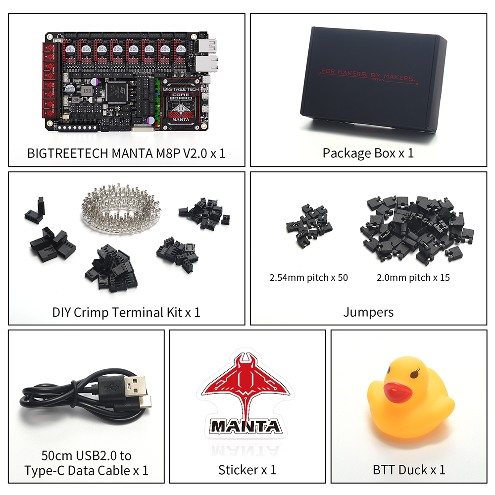 BIGTREETECH Manta M8P Control Board running Klipper – Aditiva3D